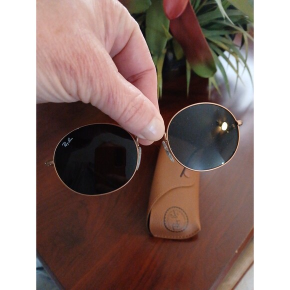 Ray Ban Sunglasses RB5320 Polarized Green Lens w/Bronze Frames and Case - Picture 5 of 8